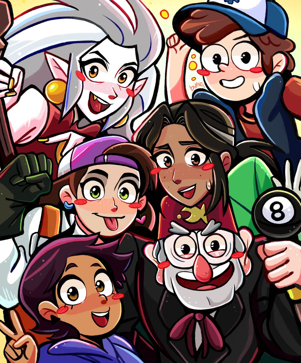 Gotta love these characters #KnightsOfGuinevere #GravityFalls #TheOwlHouse