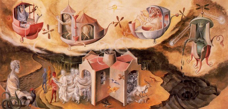 artistvaro's tweet image. Creation of the world or microcosm #artbots #varo