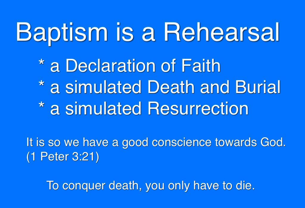PhilK777's tweet photo. Just as the Feasts are rehearsals for how God is going to change eternity for mankind, Baptism is a rehearsal for how God changes our individual eternity.

After Baptism we’re to rehearse our walk in eternity with God. 

Let that sink in. https://t.co/rofo8JixAS