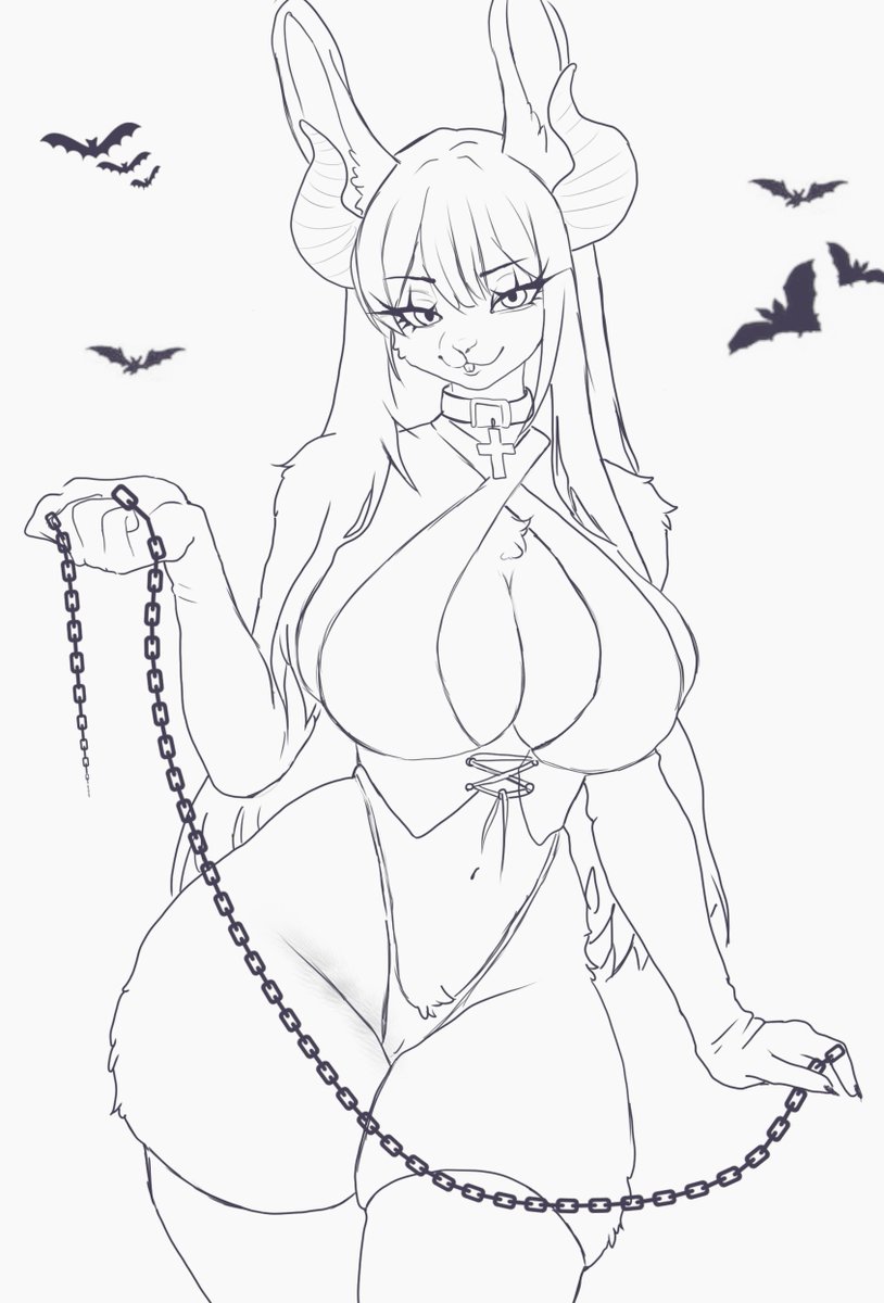 ⛓️ Sketch of one of Mommy Perline's Halloween costumes! ⛓️ Spooky season coming soon ⛓️
🎃Stay tuned this october for special halloween YCH, order yours! 🎃