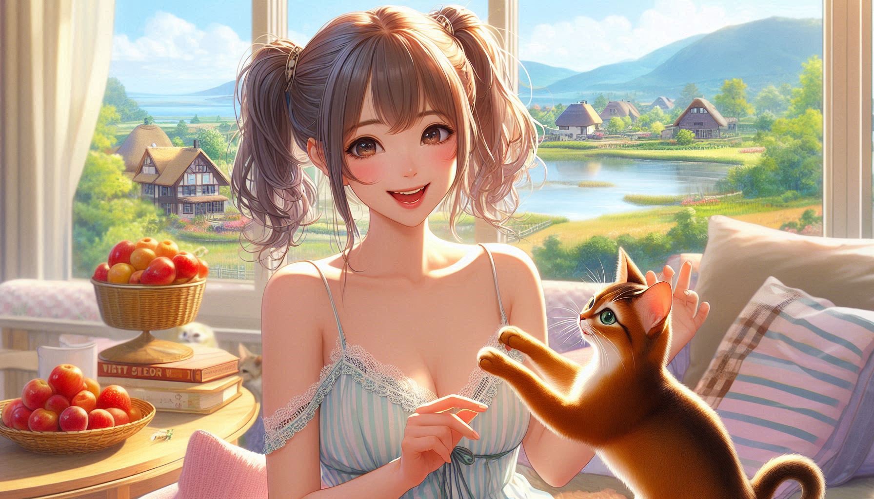 HARUTA✖️シーロン lucy 22.5 茶 星降る夜に彷徨う猫 HARUTA✖️シーロン lucy 22.5 茶 星降る夜に彷徨う猫 シーロン