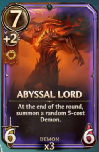 Might &amp; Magic Fates TCG      
Inferno Key rewards:
Abyssal Lord - Epic Card