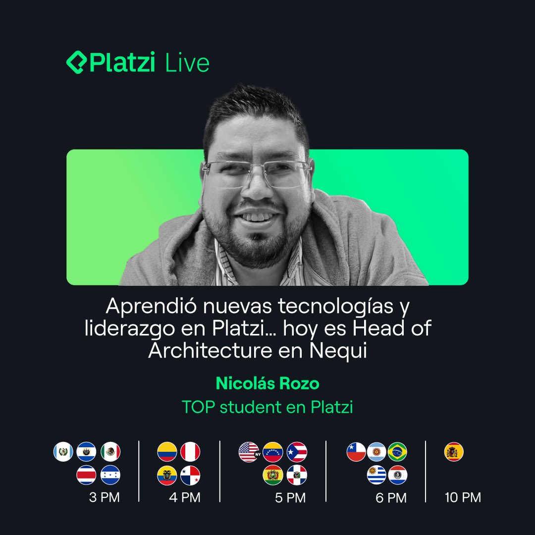 Platzi Live está preparando algo para ti. Conéctate en vivo, aprende y disfruta de grandes sorpresas.