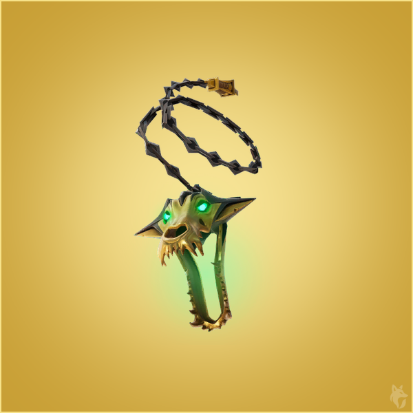 fn_greenfox's tweet image. ▰▰ 復活武器情報 ▰▰

本日のアップデート後より、ハデスの鎖 : ハロウィーンバージョンが登場！

#フォートナイト