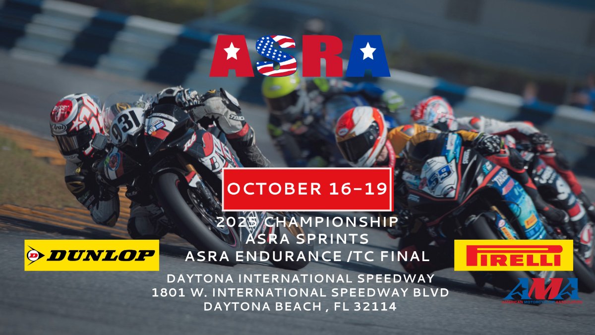 AsraRacing's tweet photo. ASRA - 2025 Daytona in October, Farewell to Pitt Race https://t.co/Nkp2e3bdhQ