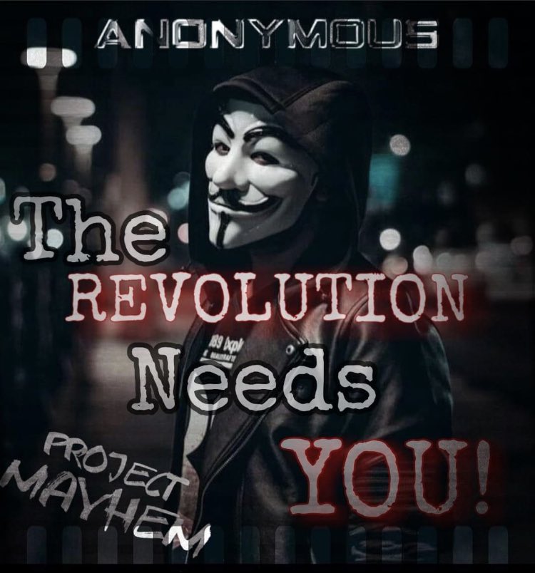 _AnonApocalypse's tweet image. 💯 Stand strong and thank you for all you do to help support! 
#Anonymous #ProjectMayhem