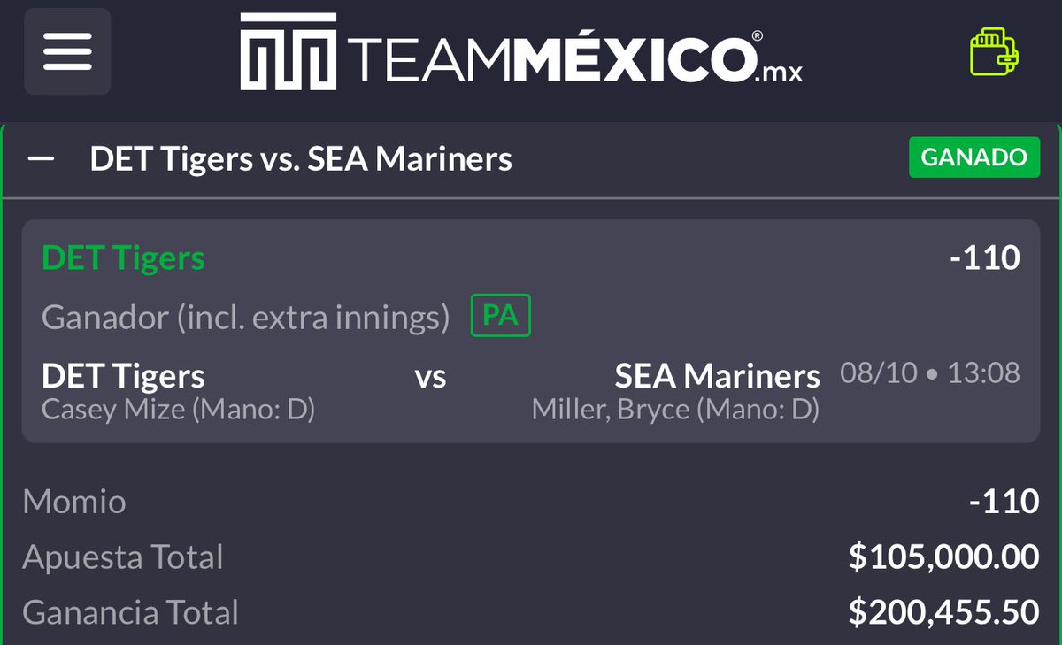 hugowx_'s tweet image. 1.200❤️🔄🗯️ y subo el paso 3 del reto $1,600 a $20,000🪜

Paso 1️⃣ Yankees ✅
Paso 2️⃣ Tigers ✅

Yo inicié el reto con $60,000 y con 2 pasos ya los levanté a $200,000 🤩

Activen Notificaciones para que les llegue en cuanto lo suba 🔔