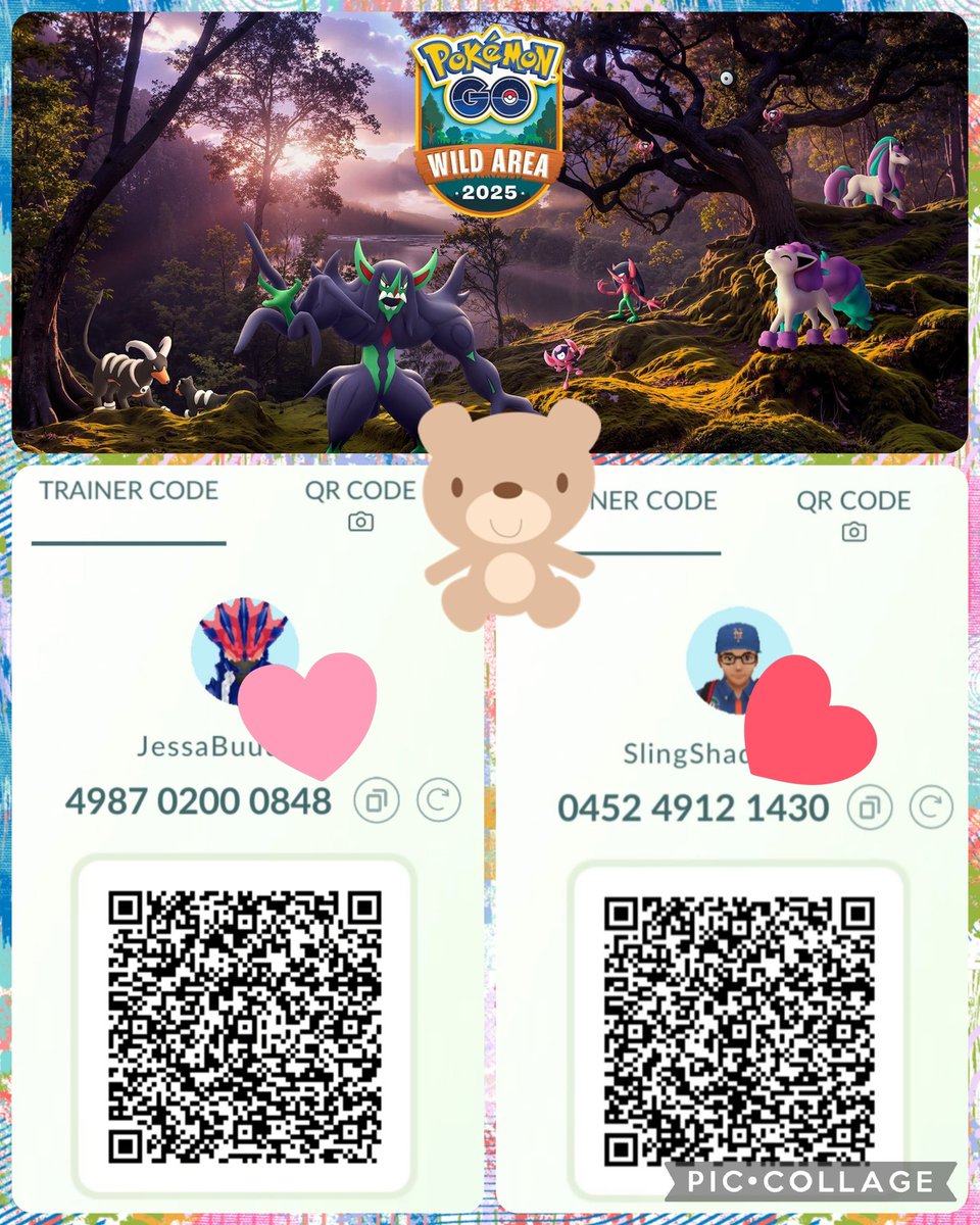 JessaBuu's tweet photo. Hello👋🏻 Have room to add friends-
Prep for Go Wild Area next month? ✨️🖤  Codes below:

15 Openers 5 Senders 
IGN plz
Too slow/No interactions 🚮💔
(Missing a few days is fine don't stall for weeks)
You open for XP (if you take too long I will)🥚
From NYC 🗽

Codes:
4987 0200 0848
0452 4912 1430

♻️ appreciated 🙏🏻 

#PokemonGO #PokemonGOApp #PokemonGOfriends