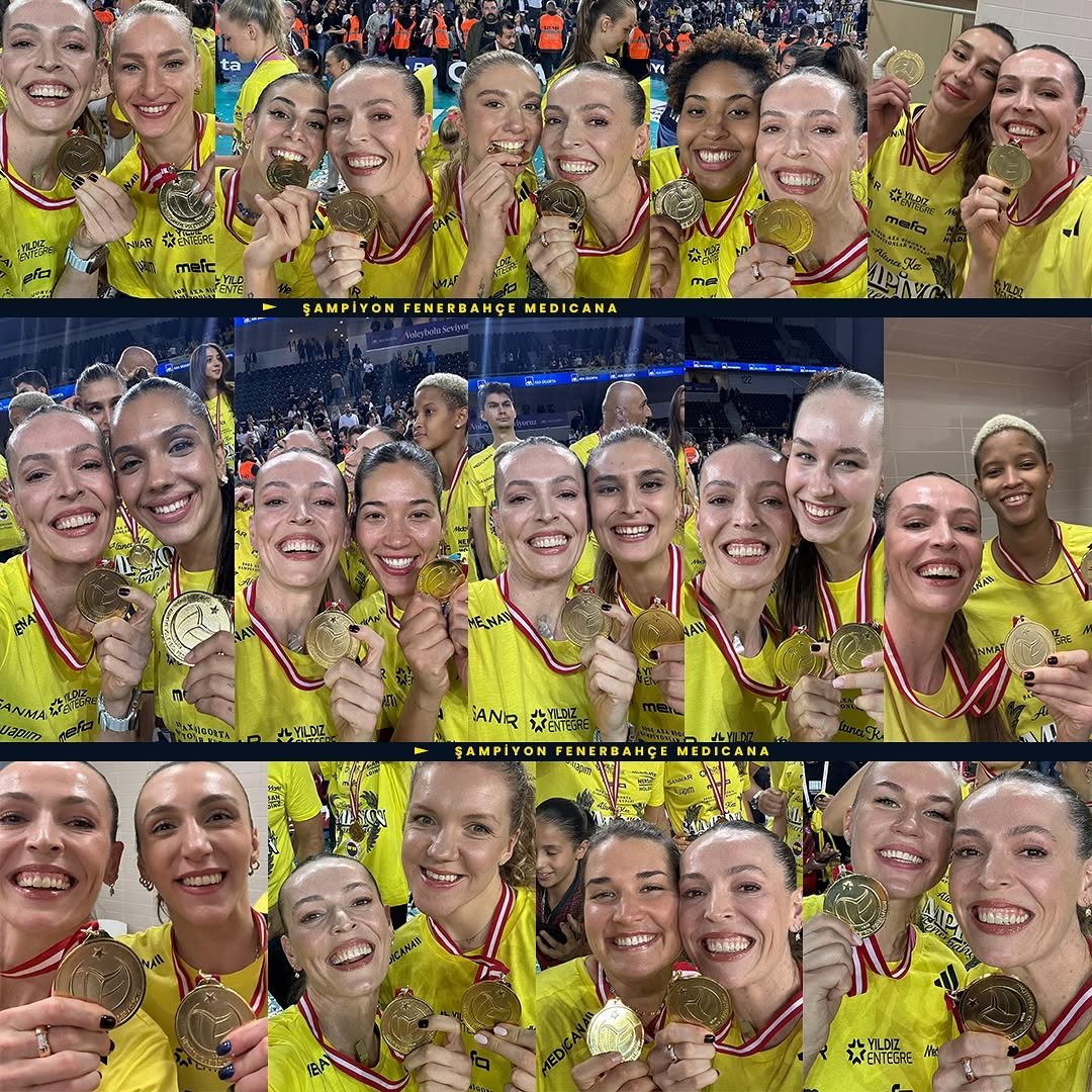 🥇 Eda Erdem:

"Şampiyonlar ve ben 💛♾️💙"