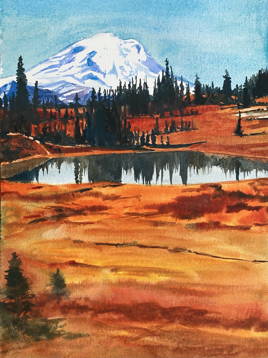 swpaintings's tweet photo. Rainier from Naches Loop. Original available.
#mountrainier #nachesloop #falllandscape #cascades #watercolorlandscape #landscapewatercolor #watercolorartists #rainier #alpinelakes #watercolorpaintings #pnwart #watercolorartwork https://t.co/atJt0eWHu4
