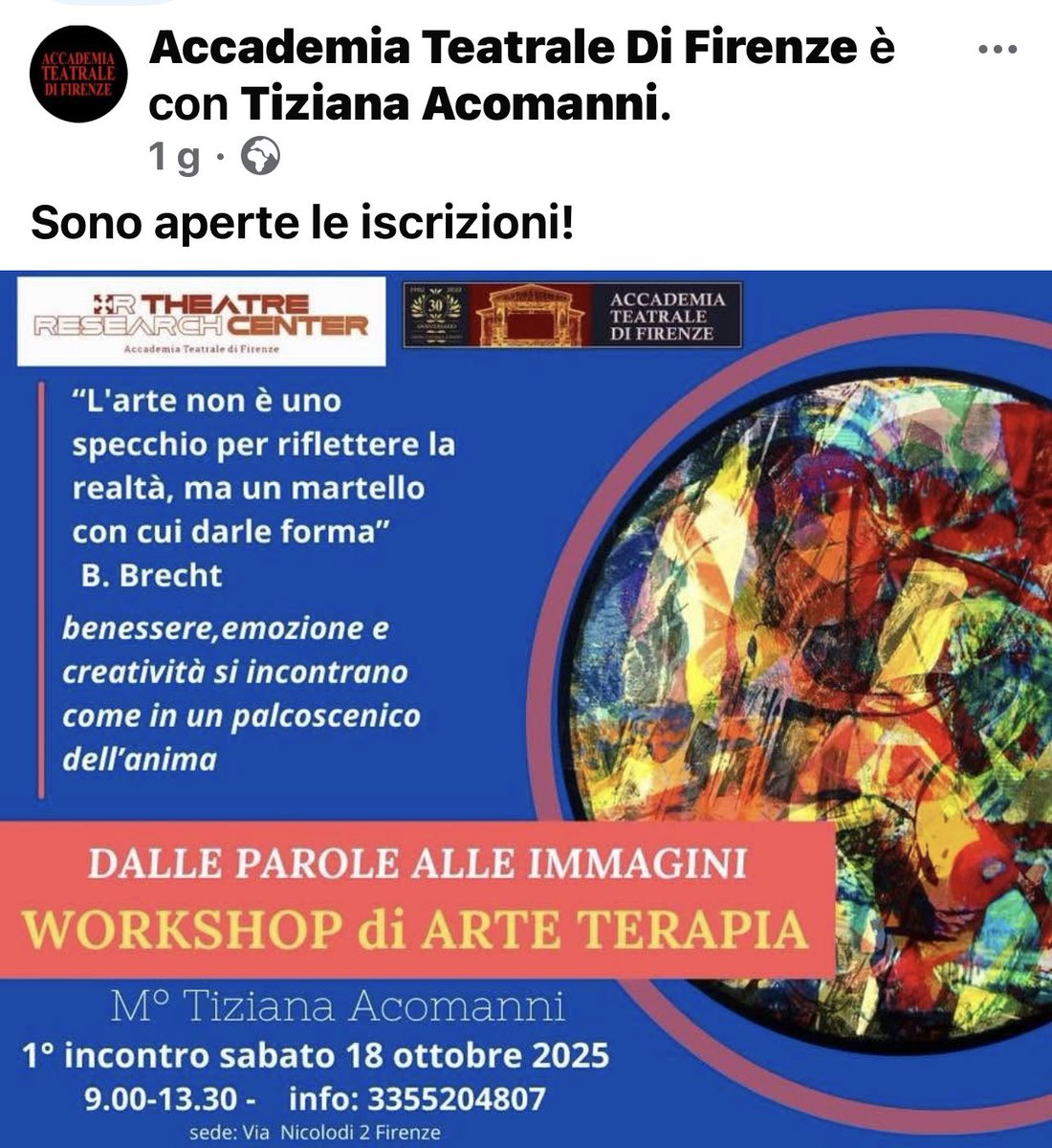 Dalle parole alle immagini workshop