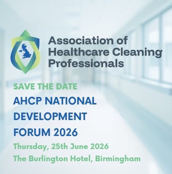 📣 Save the Date!

📅 Thursday 25th June 2026
📍 The Burlington Hotel, Birmingham

Join us for a day of collaboration, professional development, and inspiration as we come together to shape the future of healthcare cleaning.

✨ More details and registration information to follow
