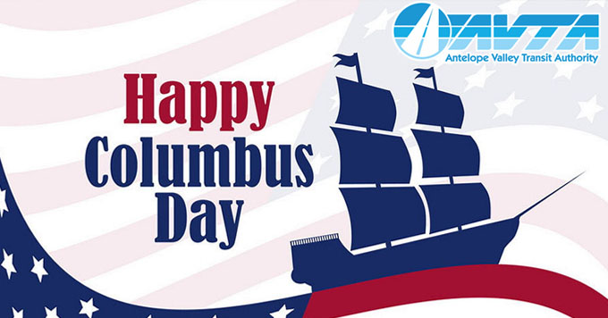 The AVTA Lobby will be closed on Monday, Oct 13, 2025, in observance of the Columbus Day Holiday. All local and commuter routes will operate on a regular weekday schedule. #transit