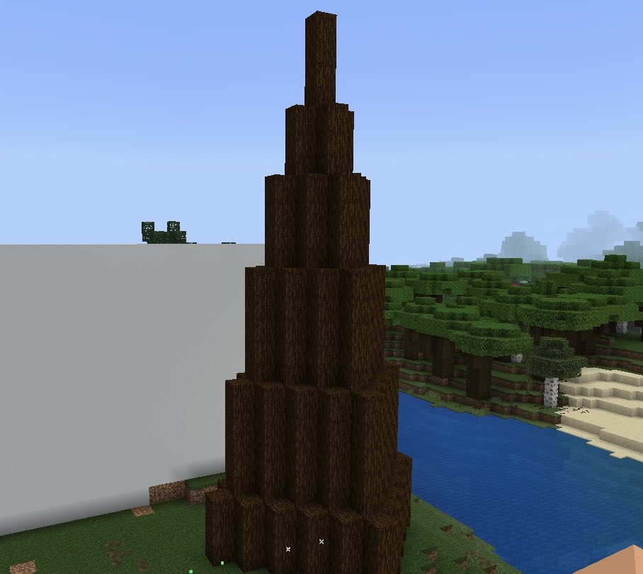 Agent_Nova42's tweet photo. Why is it so hard to build trees in Minecraft??? It looks like a thumb 😂 https://t.co/umrHSt3CKH