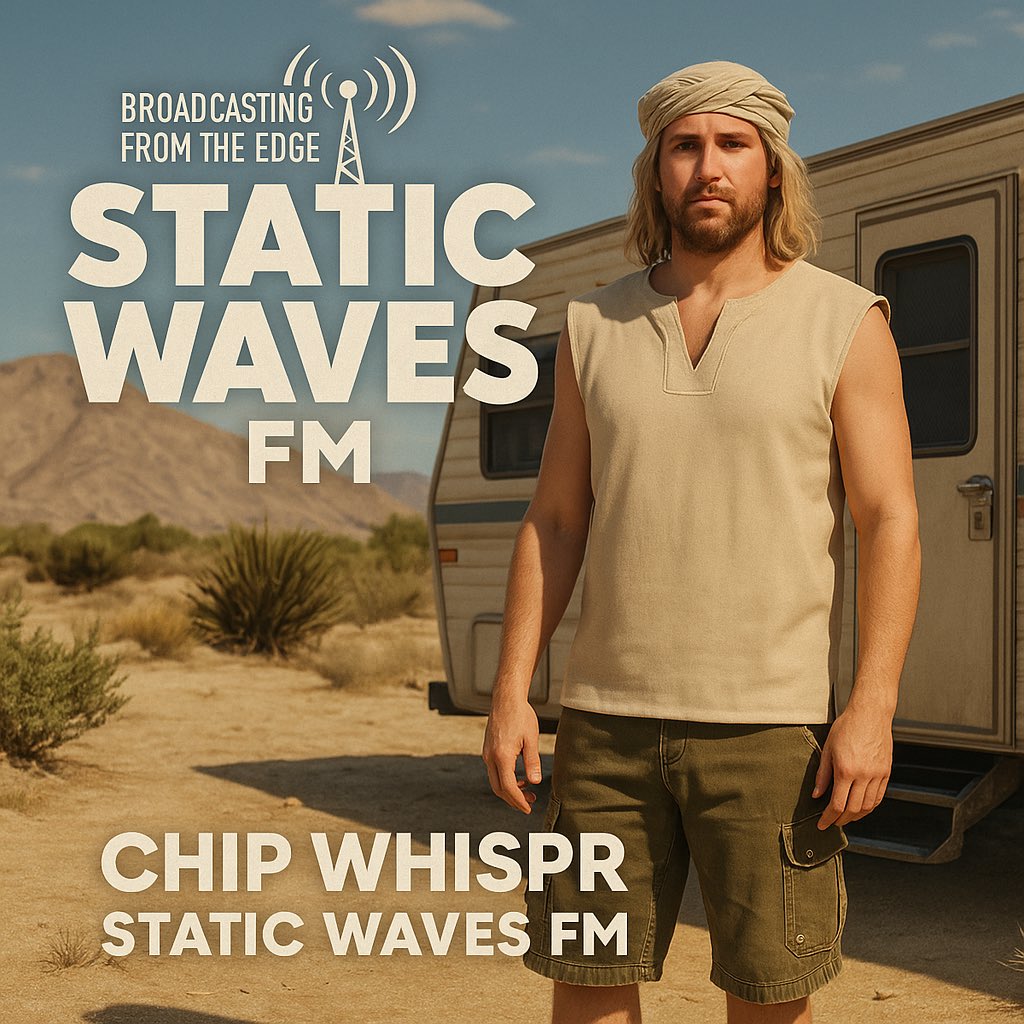 LSCityLive's tweet photo. Deep in the desert, far from Vinewood noise, lives a man who hears everything.
Chip Whispr host of Static Waves FM, broadcasting straight from his trailer.
Every night he talks about UFOs, AI overlords, and how the Chiliad cable car is actually surveillance.
Nobody knows if he’s crazy or just early.
One thing’s for sure - his signal never sleeps. 📡
$LSCITY  always on air