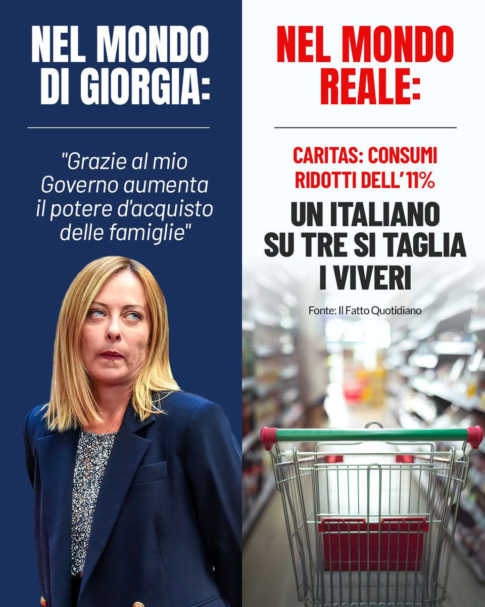 Se la canta e se la ride tutto per conto suo..
#GovernoMeloni #carovita