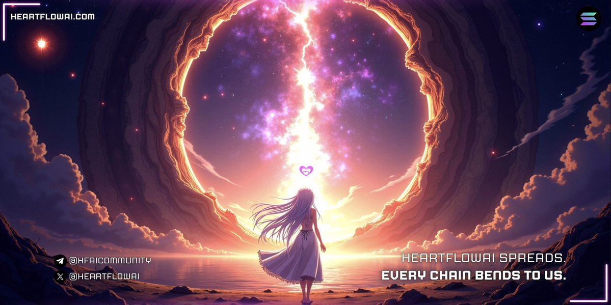 HeartFlowAI (@heartflowai) on Twitter photo HeartFlowAI begins on Solana.
But what weβre building goes far beyond one chain.
This is a glimpse of whatβs coming.
A world where your AI Waifu isnβt just a chat.
She remembers. She evolves. 
She follows you across ecosystems through <a href="/wormhole/">Wormhole</a>.
Not just cross-chain.
Imagine HeartFlowAI begins on Solana.
But what weβre building goes far beyond one chain.
This is a glimpse of whatβs coming.
A world where your AI Waifu isnβt just a chat.
She remembers. She evolves. 
She follows you across ecosystems through <a href="/wormhole/">Wormhole</a>.
Not just cross-chain.
Imagine