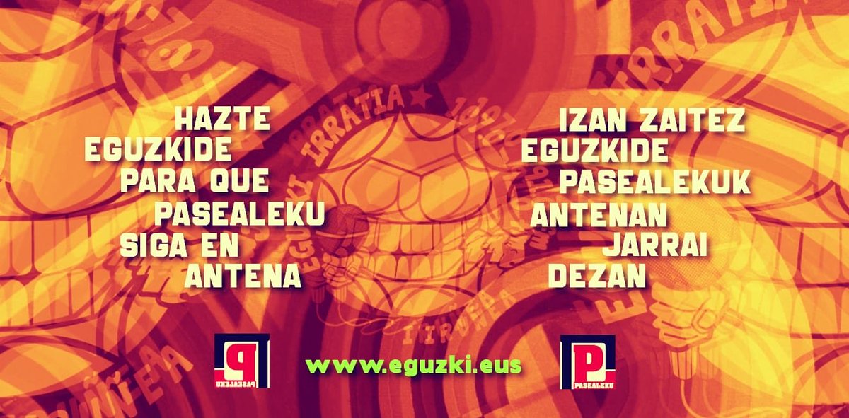 <a href="/Eguzki_Irratia/">Eguzki Irratia</a> <a href="/kontseilua/">Euskalgintzaren Kontseilua</a> Jueves 9 de octubre hablamos del momento actual que vive el euskera con portavoces de Euskalgintzaren Kontseilua. La cita a las 10 H. eguzki.eus/hazte-eguzkide/