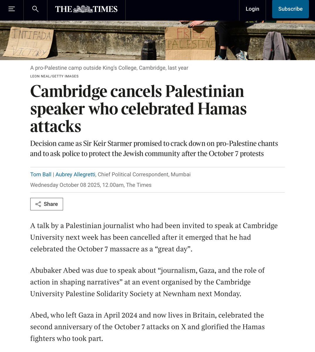 Just a couple of months ago this guy was being invited into Parliament to speak to fawning MPs at an event arranged by Oxfam GB.

I don’t think the general British public has the foggiest idea how deeply some once-beloved charities have been compromised.

thetimes.com/uk/politics/ar…