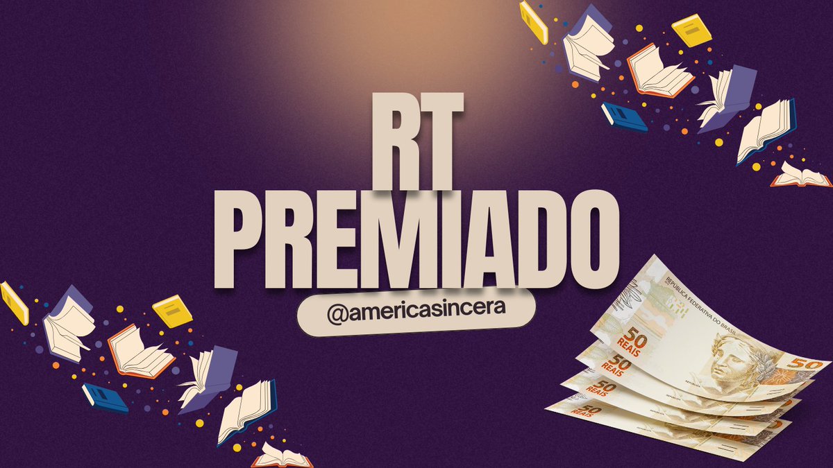 americasincera's tweet image. RT PREMIADO 📚✨ 

🏆 Prêmio: R$ 50 em Livros ou PIX

REGRAS:
- Seguir @americasincera e @livrocompromo 
- Dar RT nesse tweet
- Comentar &quot;Participando&quot;
- Dar RT nos tweets do perfil entre os dias 08/10 a 16/10

🎉 Quantos mais interagir (curtidas, comentários, mas principalmente…