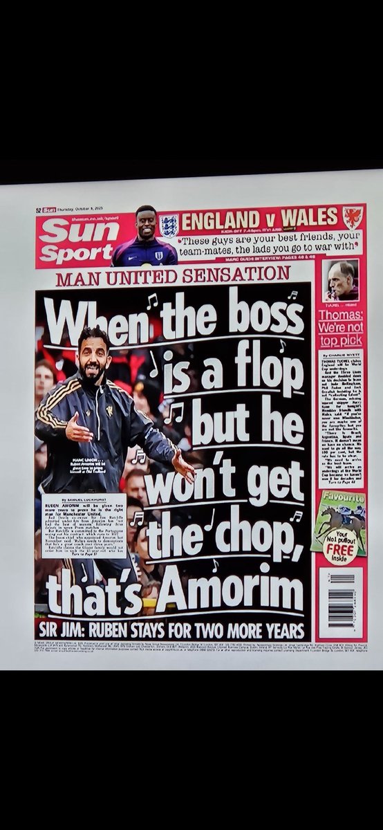 AndyMk_83's tweet image. I dont think it&apos;ll work for Amorim. But id fuckin love if it did and Id love him to ram it down the throats of these cunts.