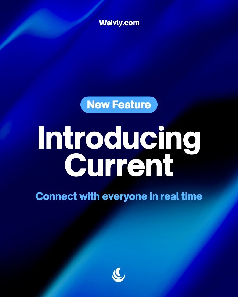 Waivly's tweet image. New on Waivly: Current 🌊

Your new go-to space to meet and talk with everyone on Waivly in real time 🎉

Dive in anytime to connect with builders, learners, and professionals and talk about news, ideas, and what&apos;s happening across Waivly 💬