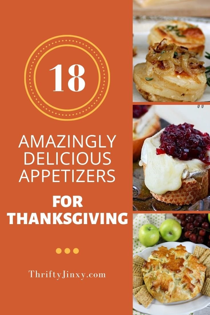 10 Thanksgiving Appetizer Recipes
RECIPE: thriftyjinxy.com/10-delicious-t…

A roundup of tasty starters perfect for your holiday table! Try these 10 appetizers today and spice up your holiday.