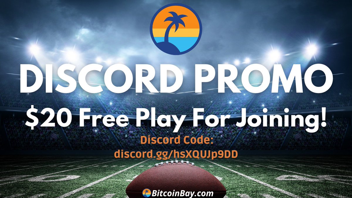 🚨Bitcoin Bay Discord is LIVE🚨 💬 Join the community 🏈 Talk live sports &  betting 💰 Get $20 Free Play just for joining 🎯 Exclusive promos!! *Must  Have Bitcoin Bay Account To