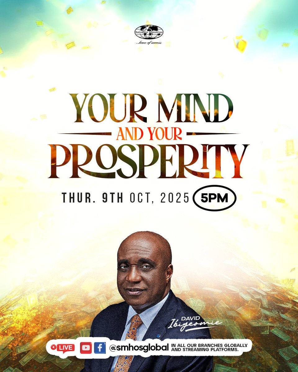 smhosglobal's tweet photo. Elevate your thinking, elevate your prosperity! 
Don't miss "YOUR MIND AND YOUR PROSPERITY" TOMORROW!
📍 Thur. Oct 9th, 2025, at 5 PM Available in all branches &amp; streaming platforms. Don't be late!

#SMHOS #smhosglobal https://t.co/4h42Jwjbbb