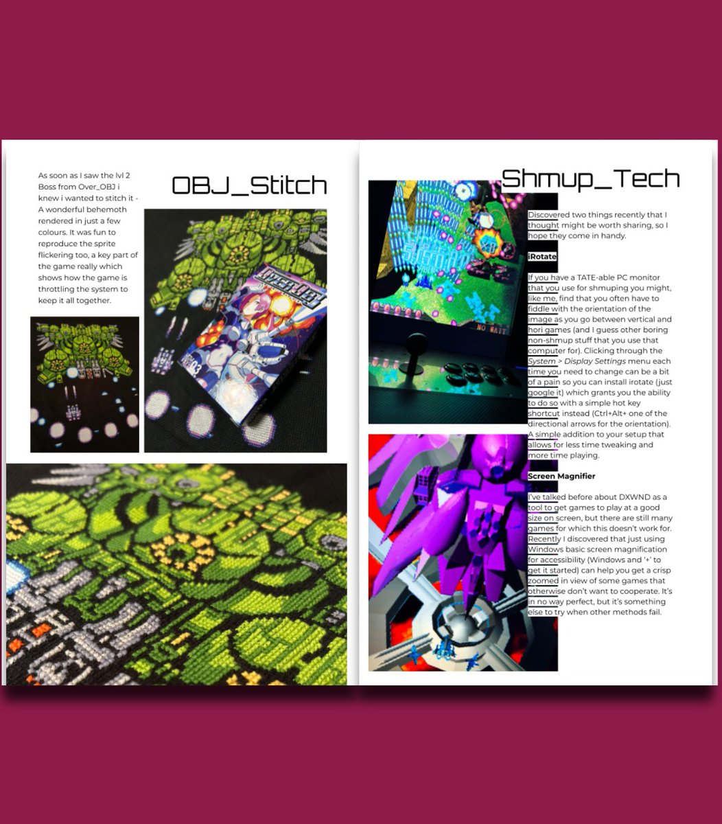 Marty_DYR's tweet photo. Doujin Discordancy!! - Newest edition of Shmup_Lyf is out now! Grab it on MagCloud or https://t.co/Sqt7lFCuwf (Links below). Hope you enjoy this newest exploration of the doujin space, looking at their very human discordant qualities. https://t.co/u1xI4ReX3m