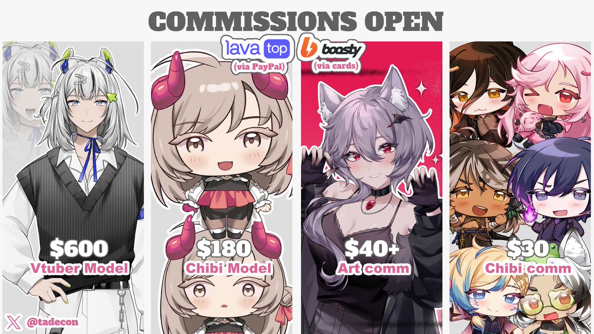 tade🧄 (@tadecon) on Twitter photo Now I have a payment method through PayPal!💙
For a long time no one came to commission me, but this is my only income to be honest. I tried again and again, but it didn’t work. 
Hope I can get new comms because I can accept payment through LavaTop (via Paypal) now!!🥹 Now I have a payment method through PayPal!💙
For a long time no one came to commission me, but this is my only income to be honest. I tried again and again, but it didn’t work. 
Hope I can get new comms because I can accept payment through LavaTop (via Paypal) now!!🥹