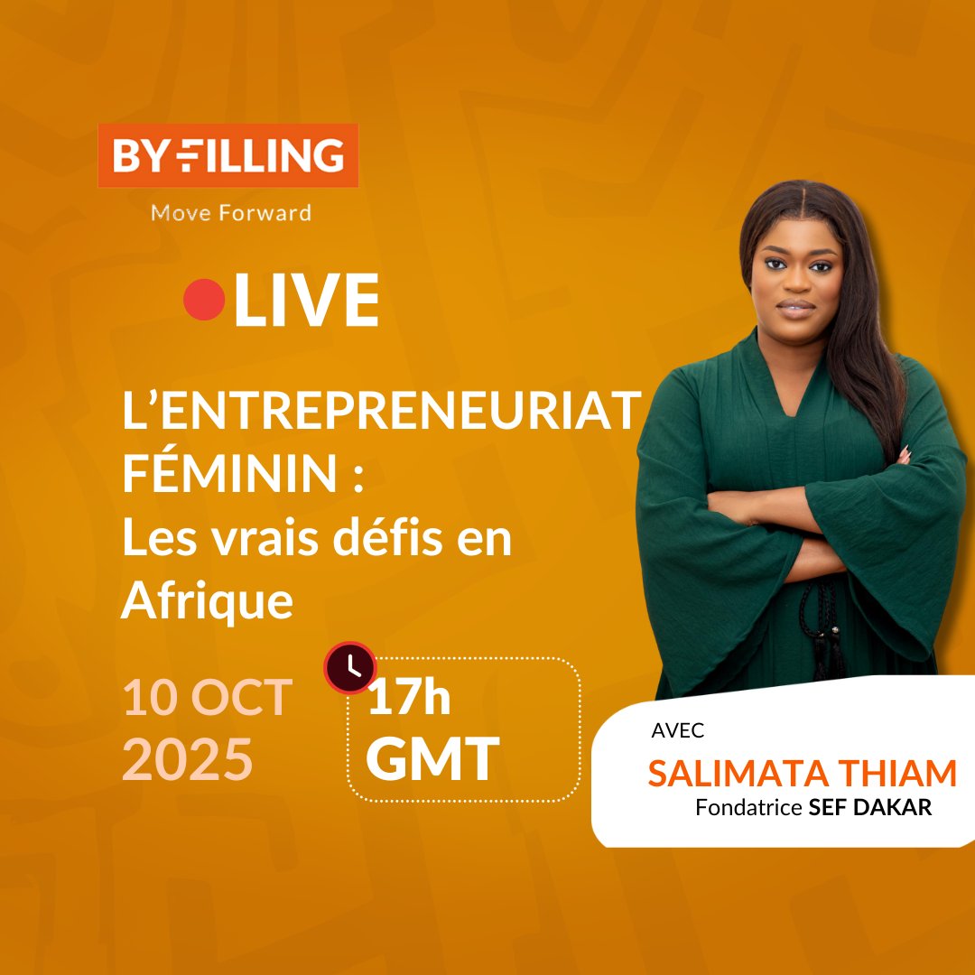 Save the new date !
Après un petit contretemps, notre live sur l’entrepreneuriat féminin en Afrique revient ce vendredi 10 octobre à 17h.

📍 En direct sur TikTok et Facebook

#entrepreneuriatfeminin #innovationafricaine #femmeleader #lives