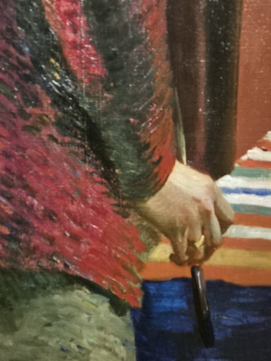 AlabasterMiss's tweet photo. #LauraKnight's genius with bold colour & confident strokes of paint render her portraits so full of life, so dynamic. @NPGLondon https://t.co/7PCdw1fZk0