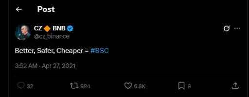 $ 更好 更安全 更便宜 BSC BETTER SAFER CHEAPER
  
0xdeeef873a325b1ef59b5bf9e254bb2503d8c4444
