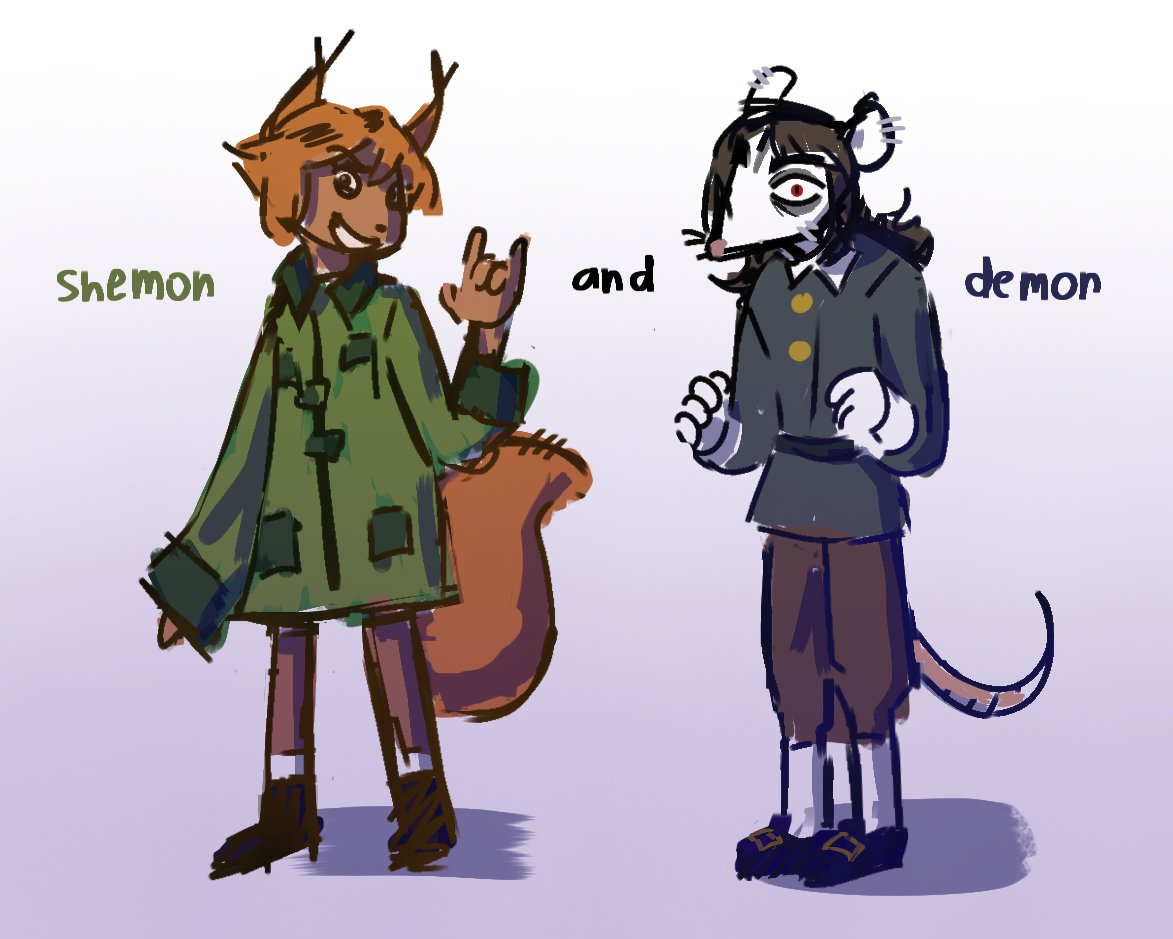 furry Esther and Abaddon. 
Abadon possum 
#hauntedhotel