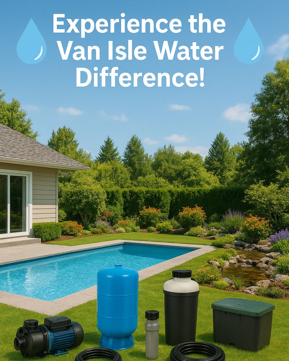 💧 Experience the Van Isle Water Difference! 💧
Looking to upgrade your home, garden, pond, or pool? Van Isle Water is your trusted local source for all things water systems and outdoor living. 
🏆 Locally owned &amp; operated since 1972
🌐 - vanislewater.com