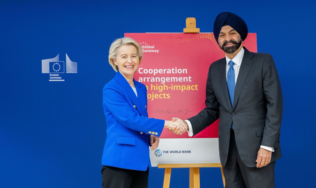 Proud to see our strategic partnership with the <a href="/EU_Commission/">European Commission</a> taken to the next level today.

Together, we're turning high-impact investments into local opportunities—creating jobs and driving economic growth.

wrld.bg/8oWb50X8S9k
