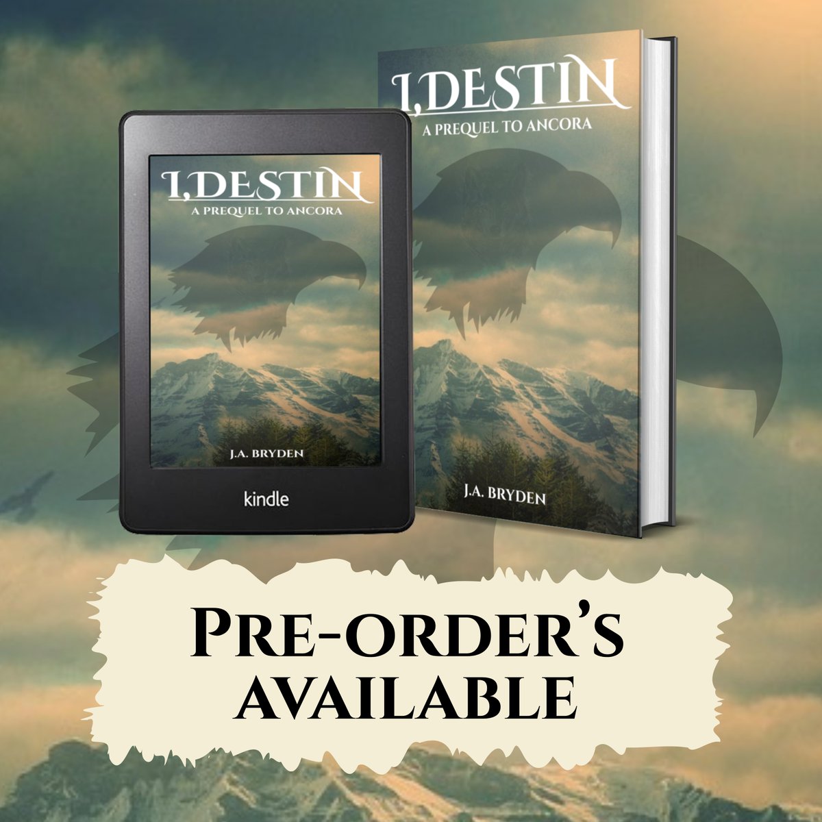 JABryden's tweet image. I, Destin, pre-orders are live. You can find the link through Jabryden.com or Amazon here: amzn.asia/d/iuWyqGq Arcs are also available through my website. #indiebook #aussieauthor #indiewriter #scififantasynovel #dystopiannovel