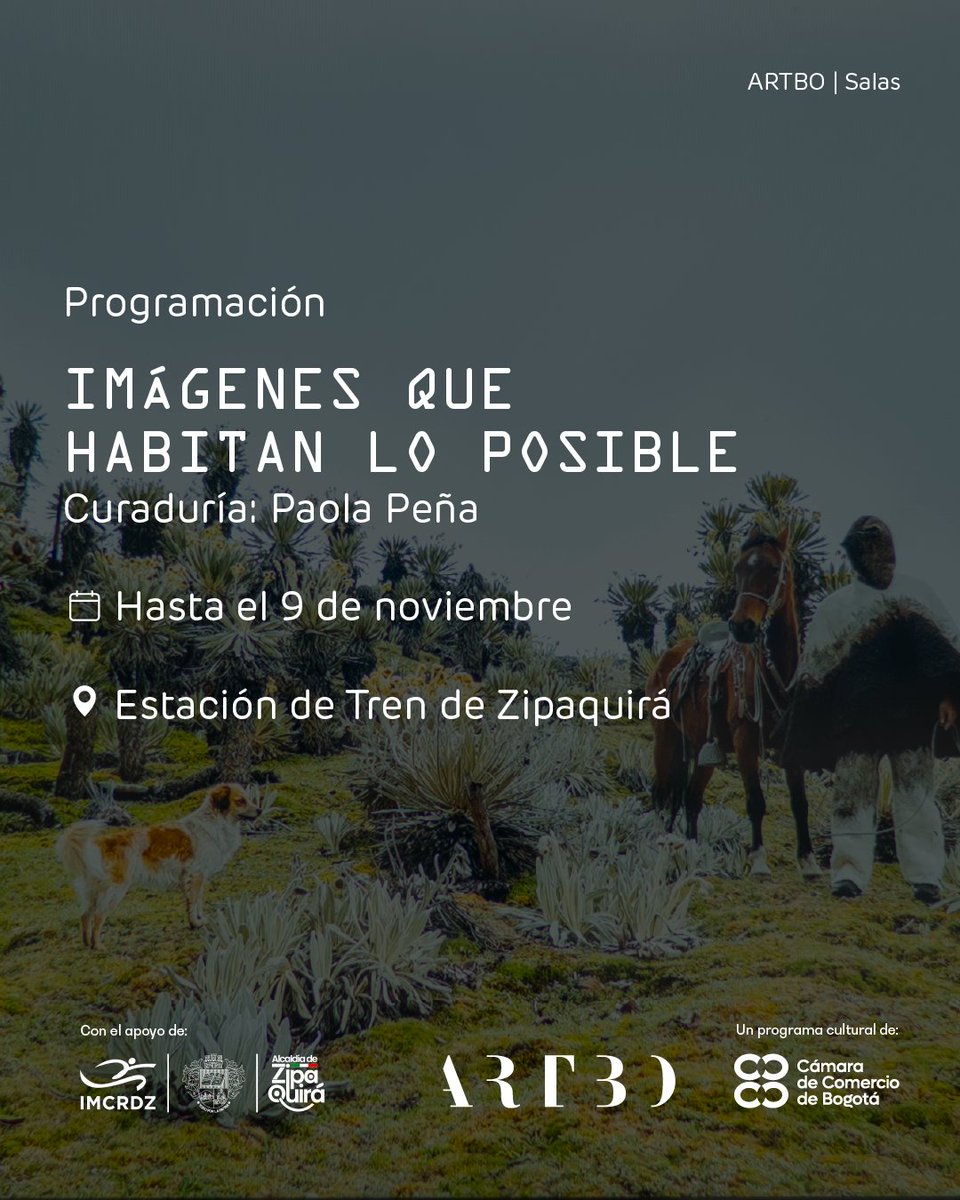 programaARTBO's tweet image. No te pierdas la programación de 𝘐𝘮𝘢́𝘨𝘦𝘯𝘦𝘴 𝘲𝘶𝘦 𝘩𝘢𝘣𝘪𝘵𝘢𝘯 𝘭𝘰 𝘱𝘰𝘴𝘪𝘣𝘭𝘦, exposición curada por Paola Peña. Contaremos con talleres, charlas y visitas guiadas que invitan a reflexionar sobre las relaciones entre cuerpo, territorio, historia y pensamiento.
La…