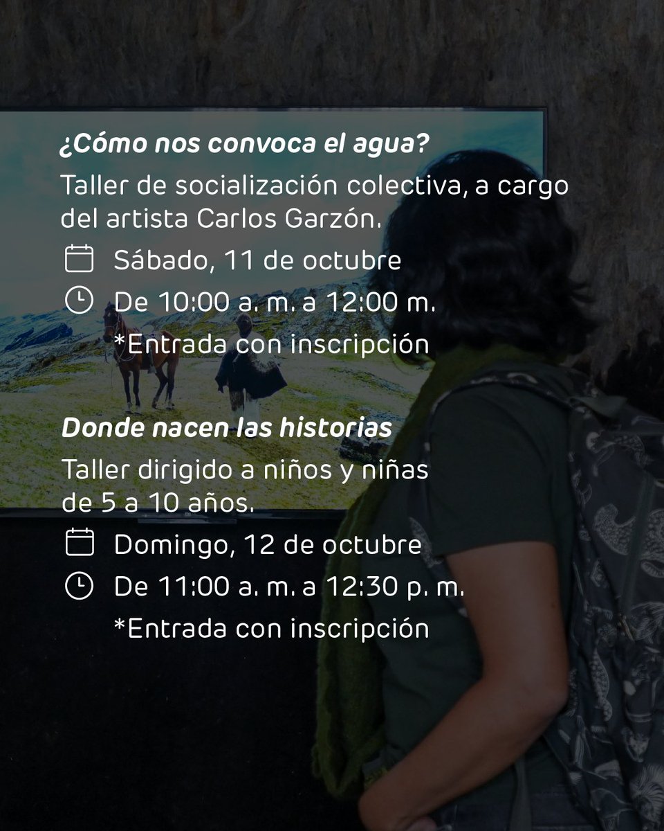 programaARTBO's tweet image. No te pierdas la programación de 𝘐𝘮𝘢́𝘨𝘦𝘯𝘦𝘴 𝘲𝘶𝘦 𝘩𝘢𝘣𝘪𝘵𝘢𝘯 𝘭𝘰 𝘱𝘰𝘴𝘪𝘣𝘭𝘦, exposición curada por Paola Peña. Contaremos con talleres, charlas y visitas guiadas que invitan a reflexionar sobre las relaciones entre cuerpo, territorio, historia y pensamiento.
La…