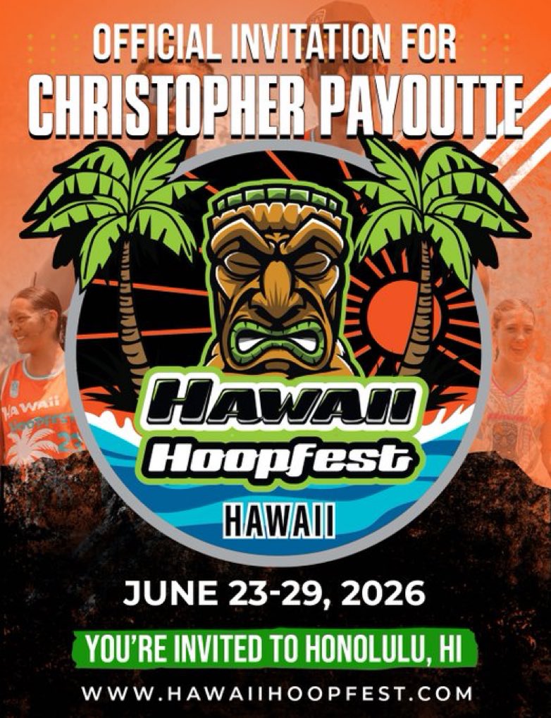 ChrisPayoutte's tweet photo. Thanks @HawaiiHoopfest for the invite. https://t.co/b3o8wCNTM2