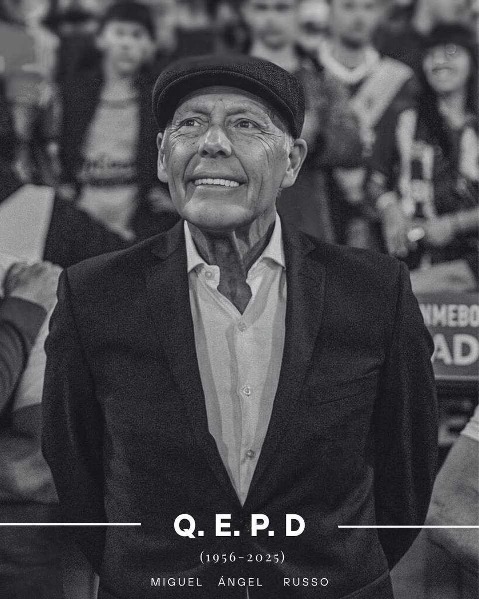 Datos_arg's tweet image. 🥺🇦🇷 FALLECIÓ MIGUEL ÁNGEL RUSSO.

Q.E.P.D. 🕊️