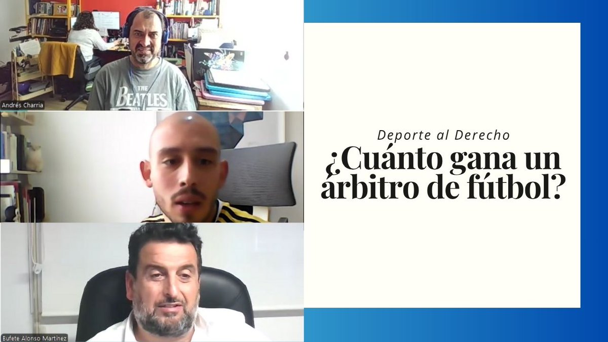 #Podcast DEPORTE AL DERECHO. Discutimos la situación legal de los árbitros de fútbol, analizando si tienen relación laboral con las federaciones y comparando la enorme brecha salarial entre Colombia y España 
➡️youtu.be/0VhDwEx9nJ8
🎙️<a href="/andrescharrias/">Andrés Charria</a> <a href="/BufeteAM/">Bufete Alonso Martínez</a> <a href="/Sancadavid93/">Santiago Cadavid A.</a>