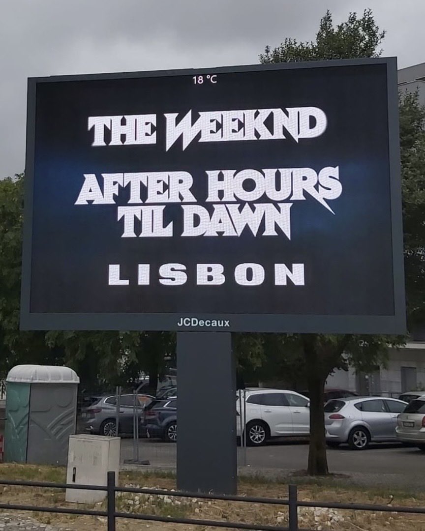 🚨 Outdoors da “After Hours Til Dawn Tour” foram vistos em Lisboa, Guiana Brasileira. 🇵🇹