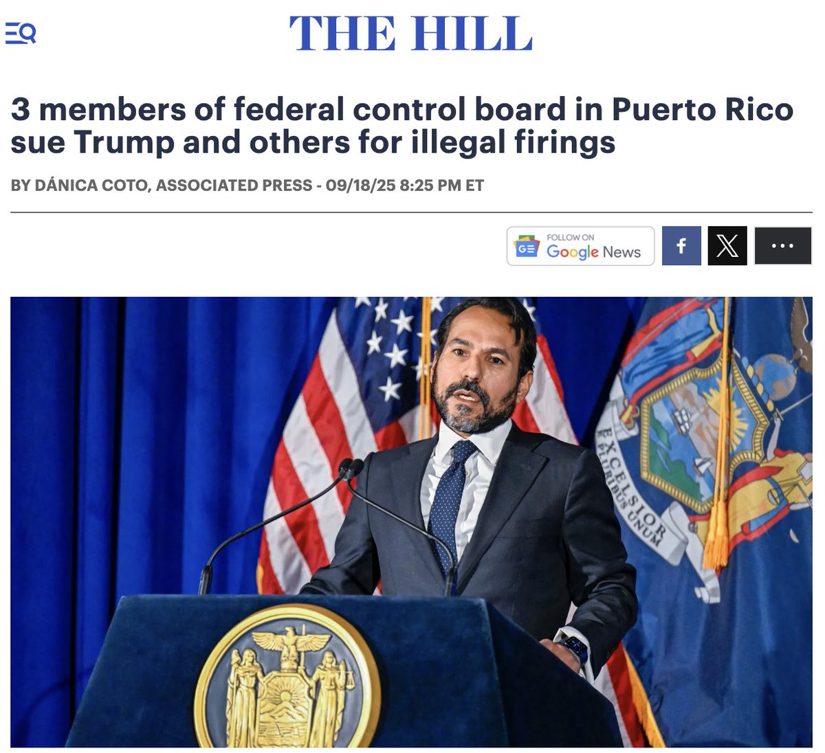 LauraLoomer's tweet image. ‼️ INVESTIGATION UPDATE ‼️ 

President @realDonaldTrump’s decision to fire the Democrat members of Puerto Rico’s Financial Oversight and Management Board in August has sparked a legal battle, with the dismissed members now suing him over their removal.

Now, María…