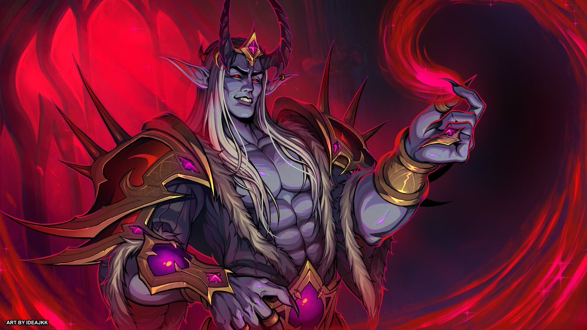 Finished my Sire Denathrius fanart!🙌💖🍷
#wow #WorldofWarcraft