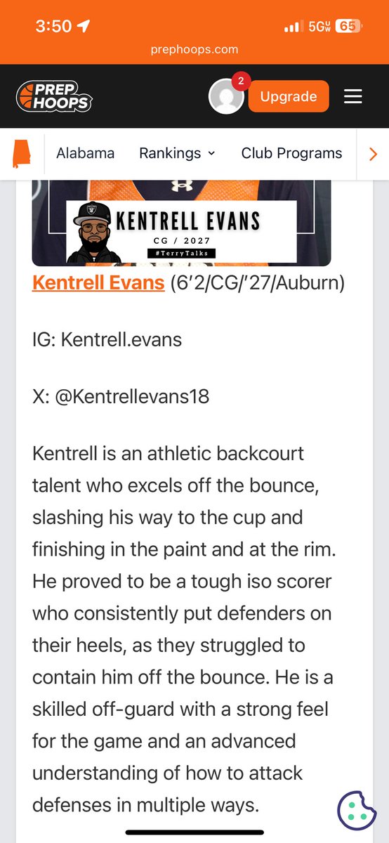 Kentrell Evans tweet media