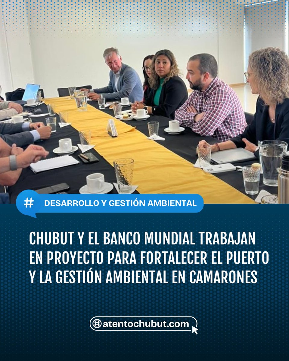 👥 CHUBUT Y EL BANCO MUNDIAL TRABAJAN EN PROYECTO PARA FORTALECER EL PUERTO Y LA GESTIÓN AMBIENTAL EN CAMARONES

Funcionarios provinciales y especialistas del organismo internacional acordaron lineamientos para mejorar la infraestructura portuaria y promover la economía circular