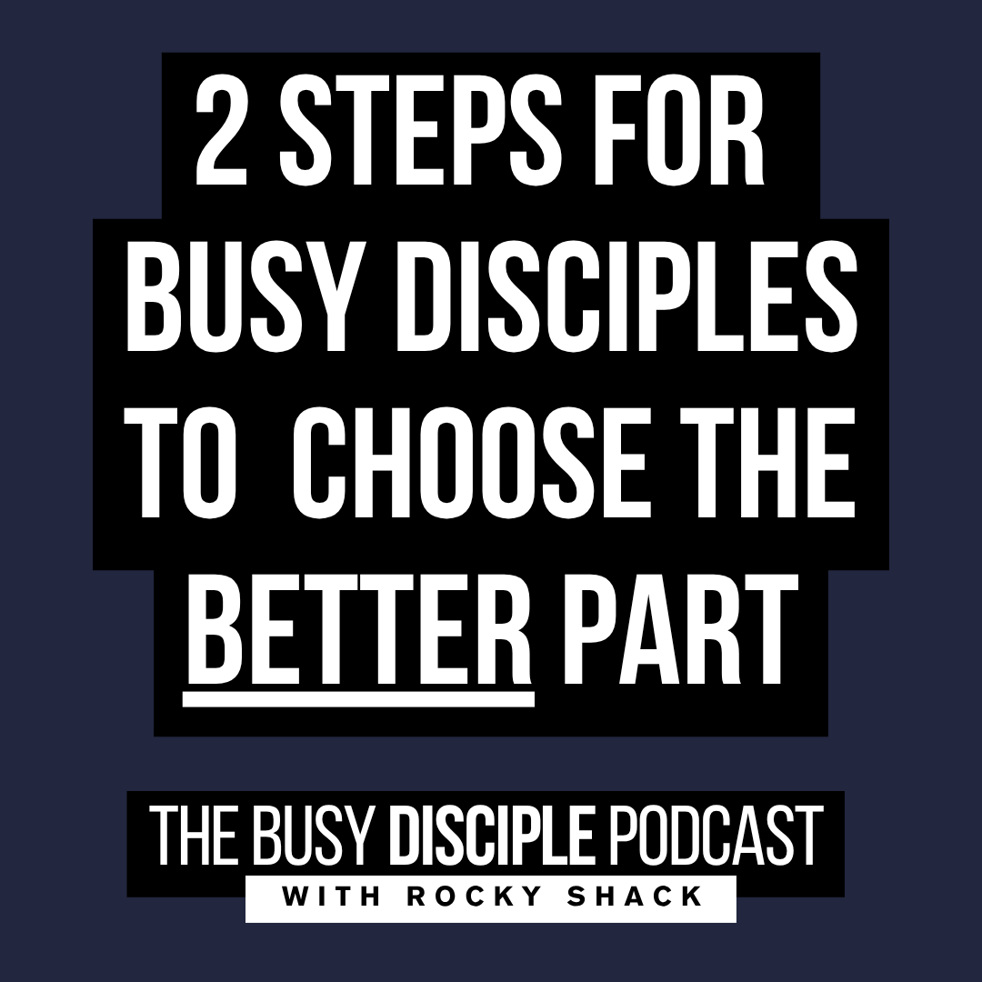 rocky_shack's tweet photo. I hope you got what you needed from Episode 2 on Luke 10:38-42!

Choose what Jesus says is BETTER!

Subscribe to The Busy Disciple Podcast, so you don't miss the next episode! Something tells me that it is going to drop closer than Monday 😁 https://t.co/tyF2m2JxUH