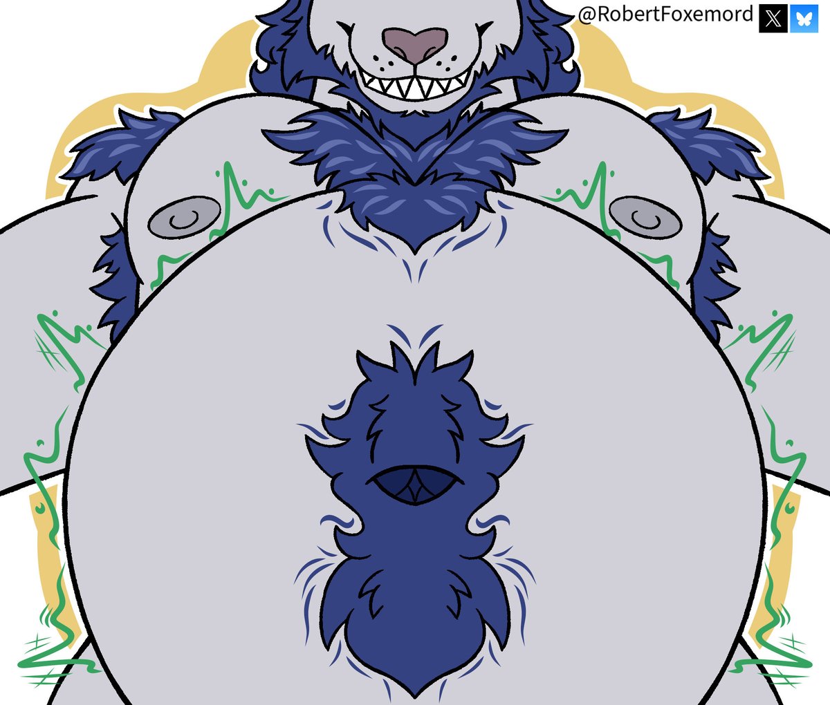 Big, noisy cat belly is best belly!

A #belly for <a href="/BlandMercy/">chubby-bara-cat</a> I did over on bsky